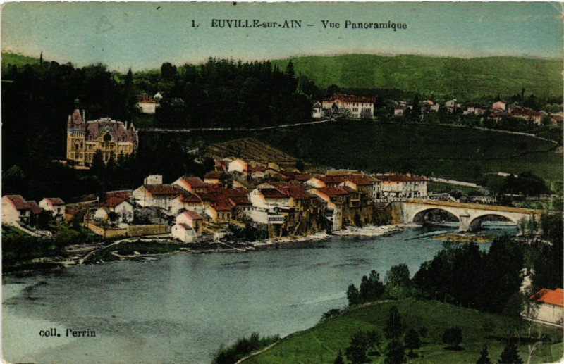 Carte postale ancienne Neuville-sur-Ain Vue Panoramique à Neuville-sur-Ain