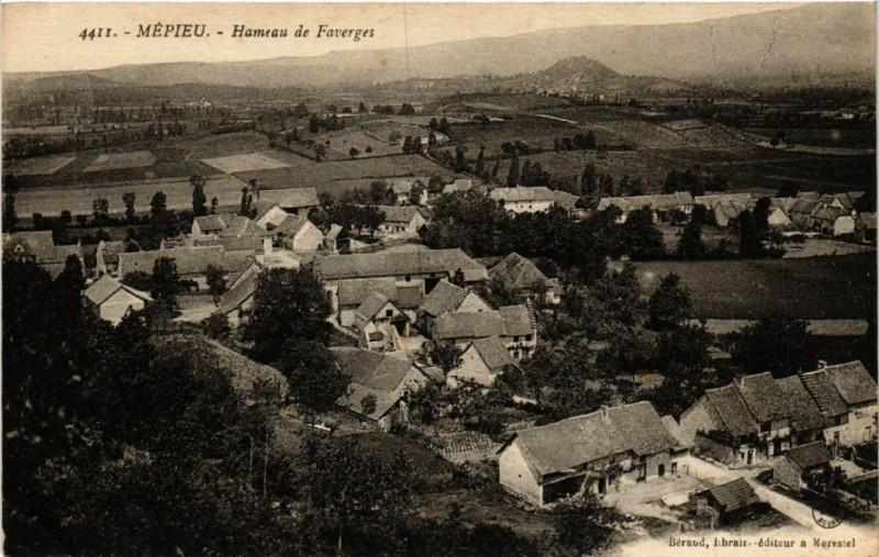 Carte postale ancienne Mepieu Mépieu Hameau de Faverges