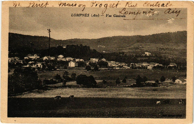 Carte postale ancienne Lompnes Lompnés Vue générale