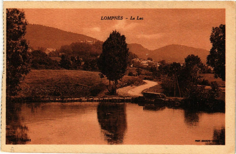 Carte postale ancienne Lompnes Lompnés Le Lac