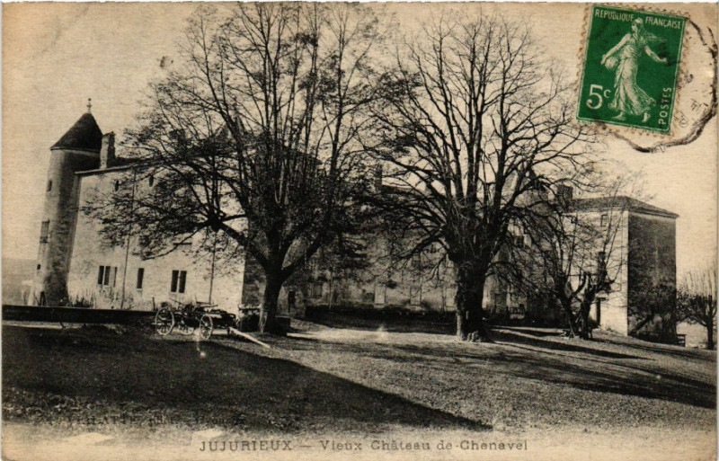 Carte postale ancienne Jujurieux Vieux Chateau de Chenavel à Jujurieux
