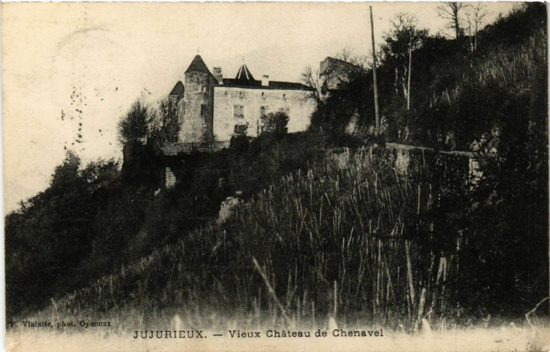 Carte postale ancienne Jujurieux - Vieux Chateau de Chenavel à Jujurieux