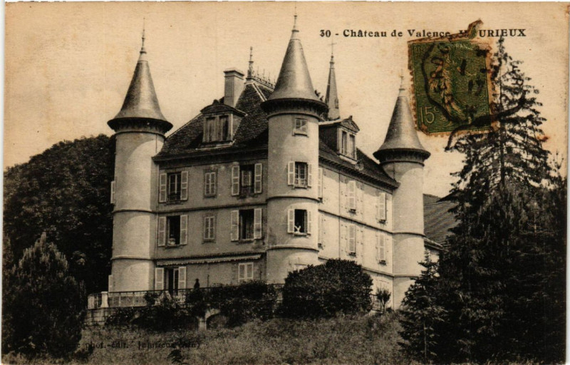 Carte postale ancienne Jujurieux Chateau de Valence à Jujurieux