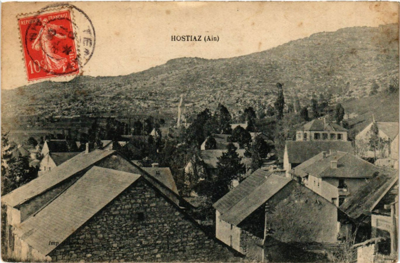 Carte postale ancienne Hostiaz Vue générale