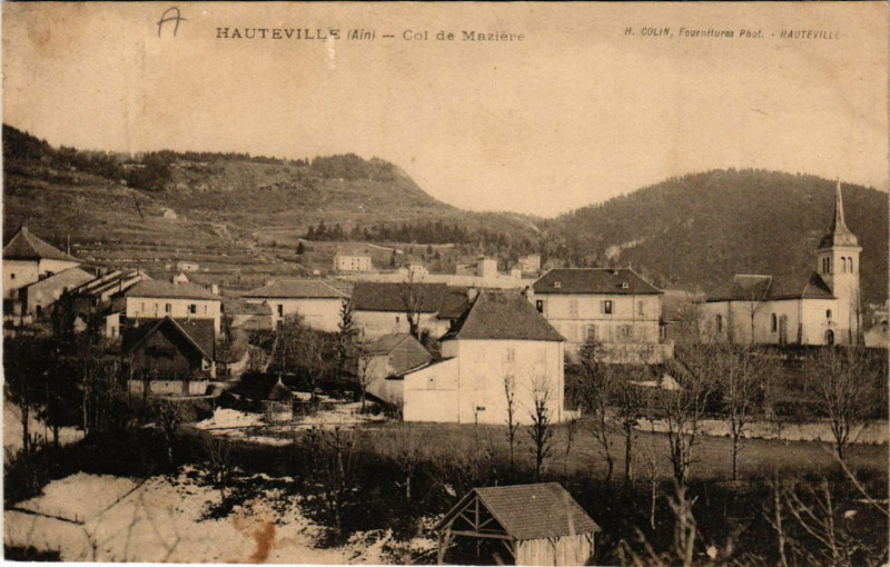 Carte postale ancienne Hauteville Col de la Maziere