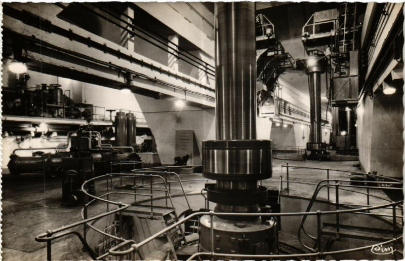 Carte postale ancienne Genissiat Centrale Léon Perrier
