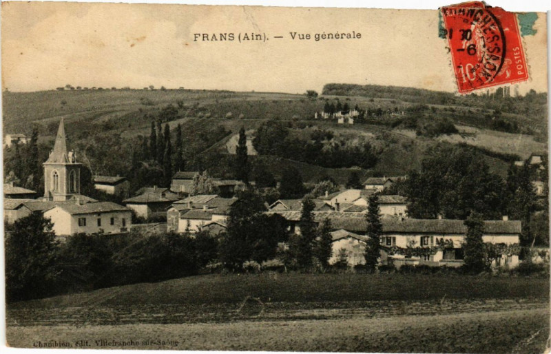 Carte postale ancienne Frans Vue générale à Frans
