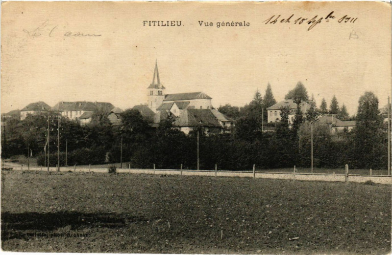 Carte postale ancienne Fitilieu Vue générale