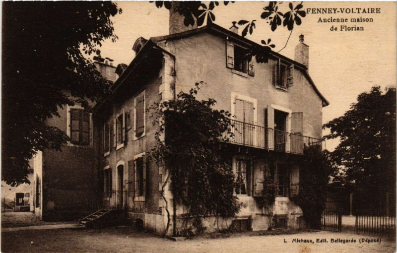 Carte postale ancienne Ferney-Voltaire -Voltaire Ancienne Maison de Florian à Ferney-Voltaire