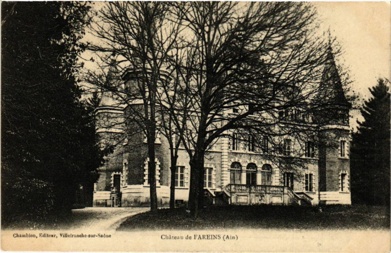 Carte postale ancienne Fareins Chateau de Fareins à Fareins