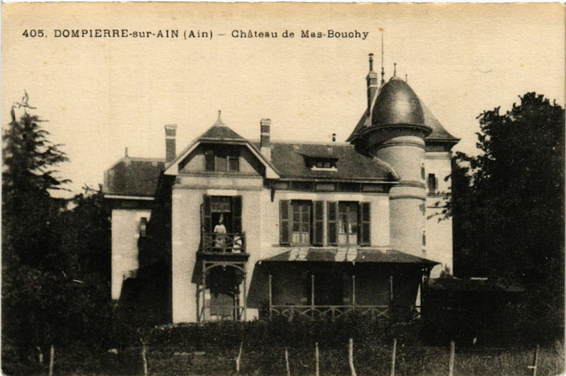 Carte postale ancienne Dompierre-sur-Ain Chateau de Mas-Bouchy