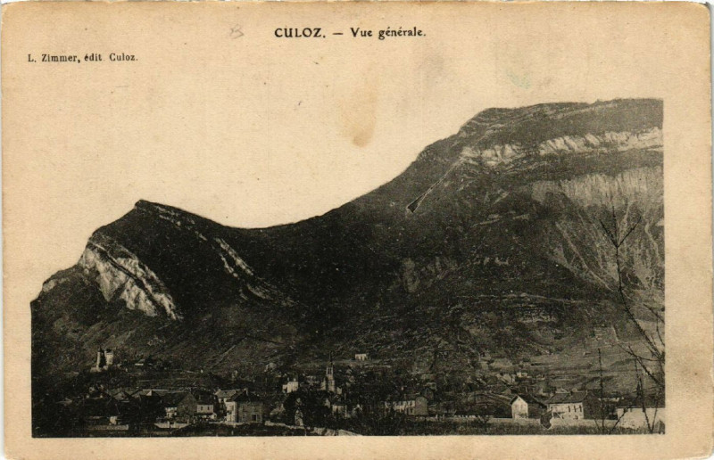 Carte postale ancienne Culoz Vue générale à Culoz