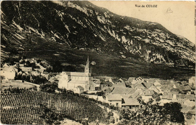 Carte postale ancienne Culoz Vue de Culoz à Culoz