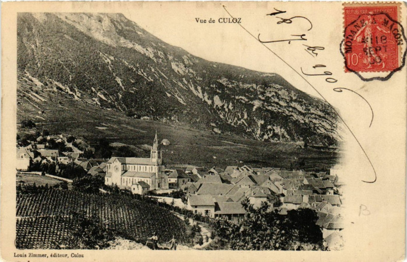 Carte postale ancienne Culoz Vue de Culoz à Culoz
