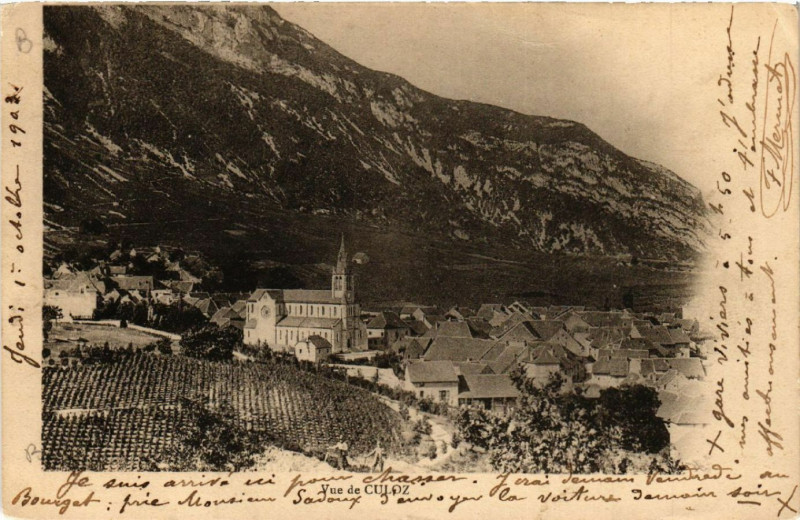 Carte postale ancienne Culoz Vue de Culoz à Culoz