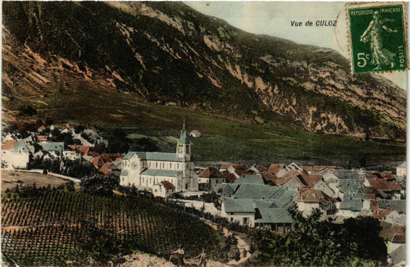 Carte postale ancienne Culoz Vue de Culoz à Culoz