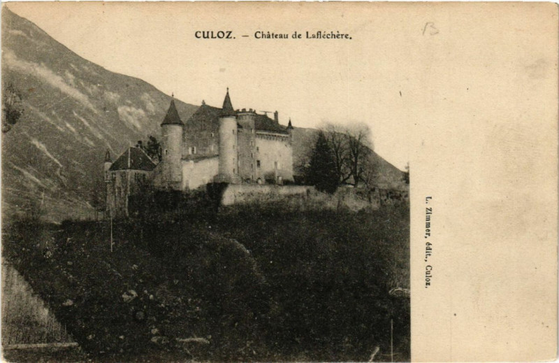 Carte postale ancienne Culoz Chateau de la Flechere à Culoz