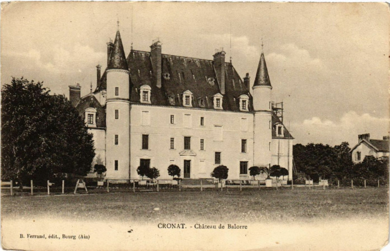 Carte postale ancienne Cronat Chateau de Balorre