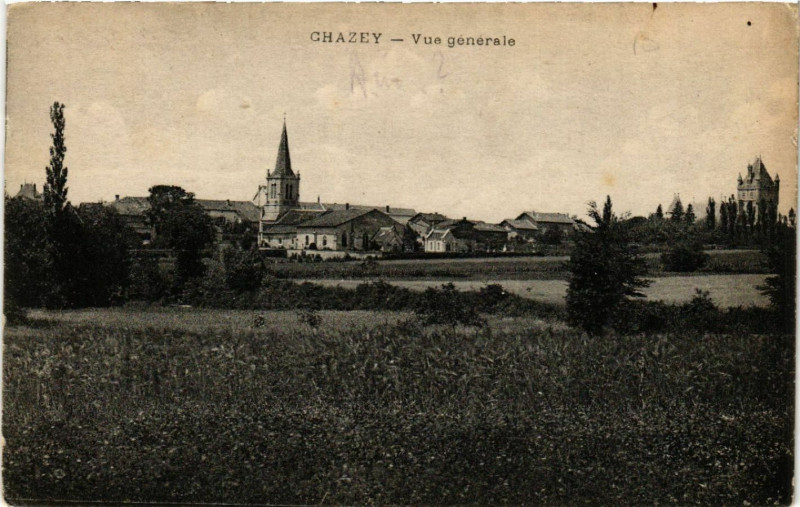 Carte postale ancienne Chazey Vue générale