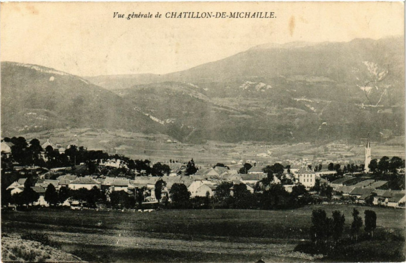 Carte postale ancienne Chatillon-de-Michaille Vue générale