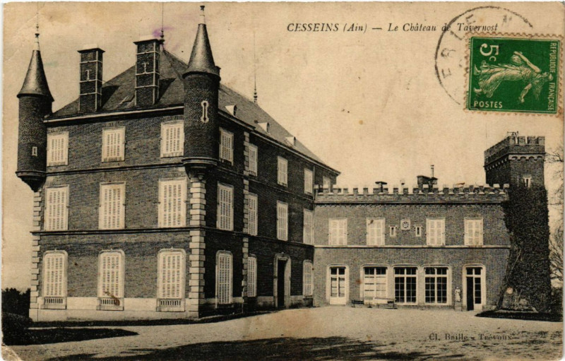 Carte postale ancienne Cesseins Le Chateau de Tavernost