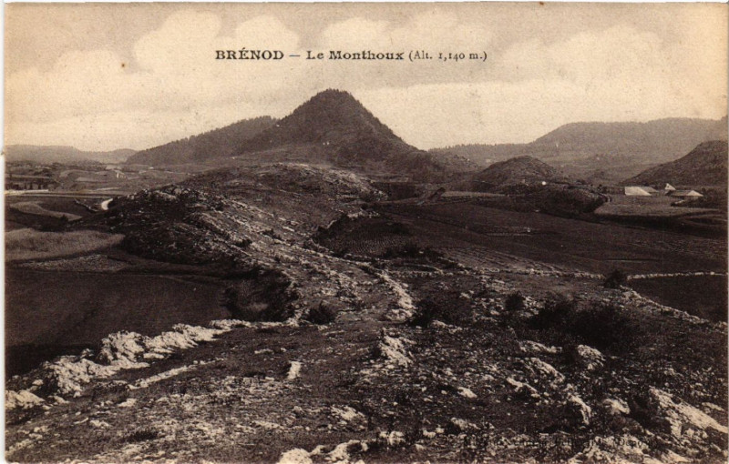 Carte postale ancienne Brenod Le Monthoux à Brénod