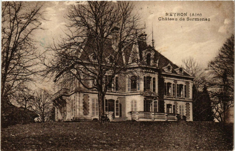 Carte postale ancienne Neyron Chateau de Sermenaz à Neyron