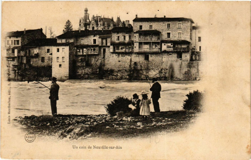 Carte postale ancienne Neuville-sur-Ain Un coin de Neuville-sur-Ain à Neuville-sur-Ain