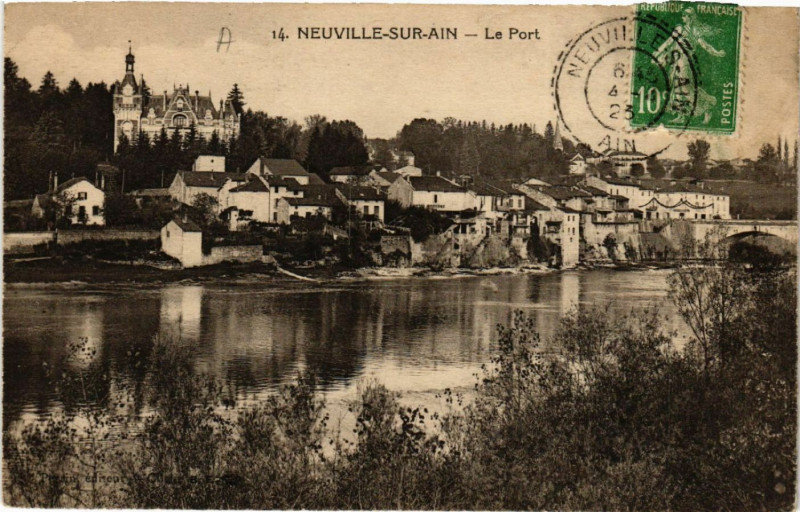 Carte postale ancienne Neuville-sur-Ain Le Pont à Neuville-sur-Ain