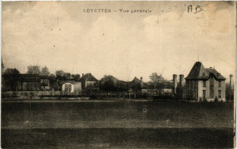 Carte postale ancienne Vue générale à Loyettes