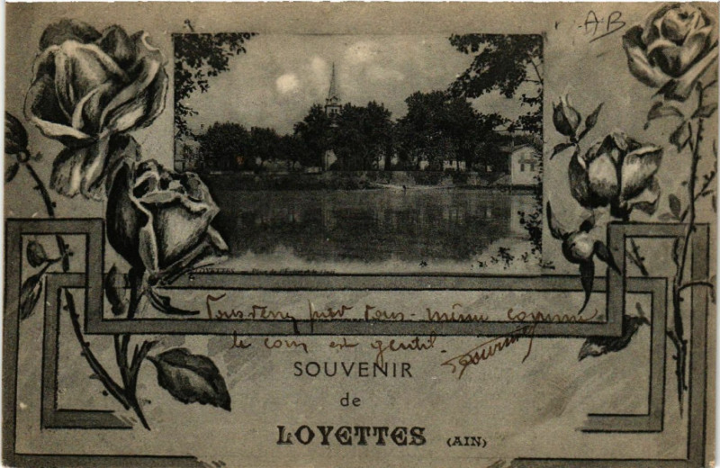 Carte postale ancienne Loyettes Souvenir de Loyettes Scene à Loyettes