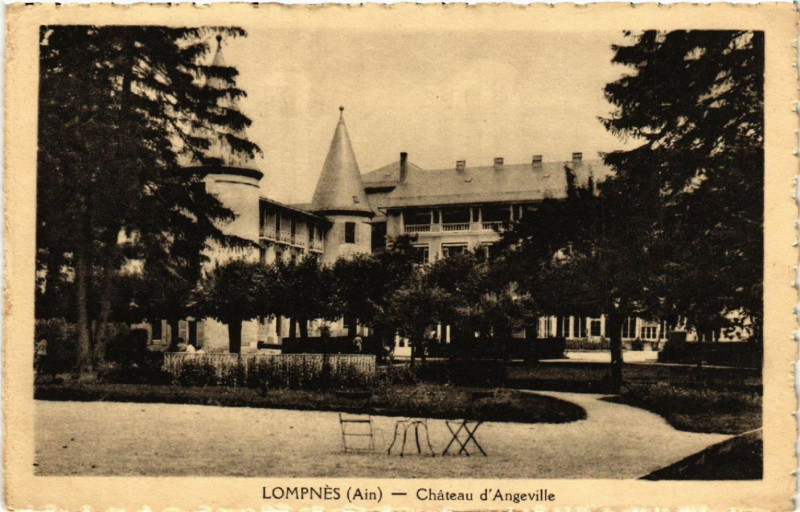Carte postale ancienne Lompnes Lompnés Chateau d'Angeville