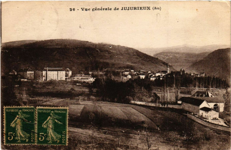 Carte postale ancienne Jujurieux Vue générale de Jujurieux à Jujurieux