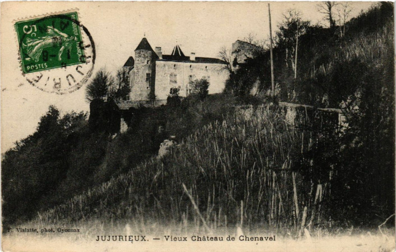 Carte postale ancienne Jujurieux Vieux Chateau de Chenavel à Jujurieux