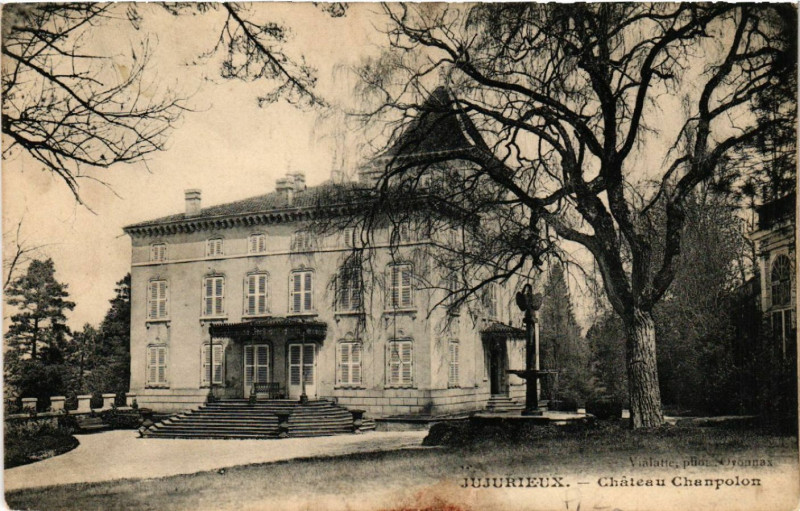 Carte postale ancienne Jujurieux Chateau Chanpolon à Jujurieux