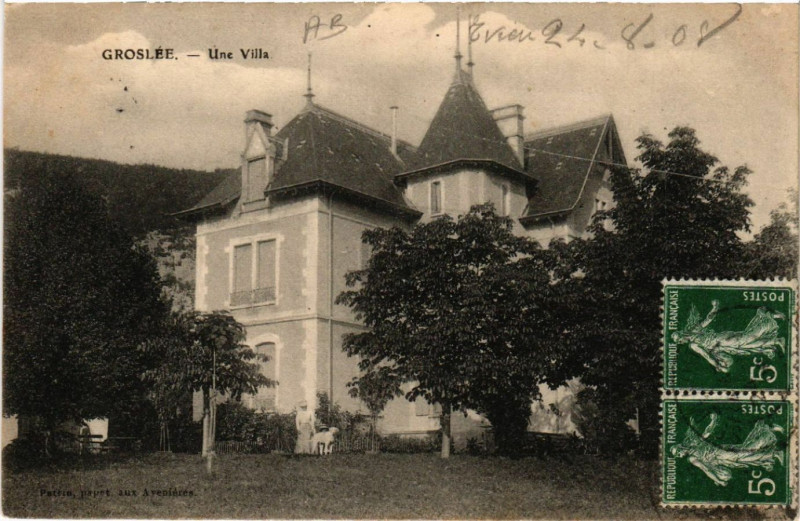 Carte postale ancienne Groslee Une Villa à Groslée-Saint-Benoit