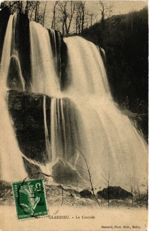 Carte postale ancienne Glandieu La Cascade