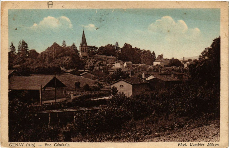 Carte postale ancienne Genay Vue générale