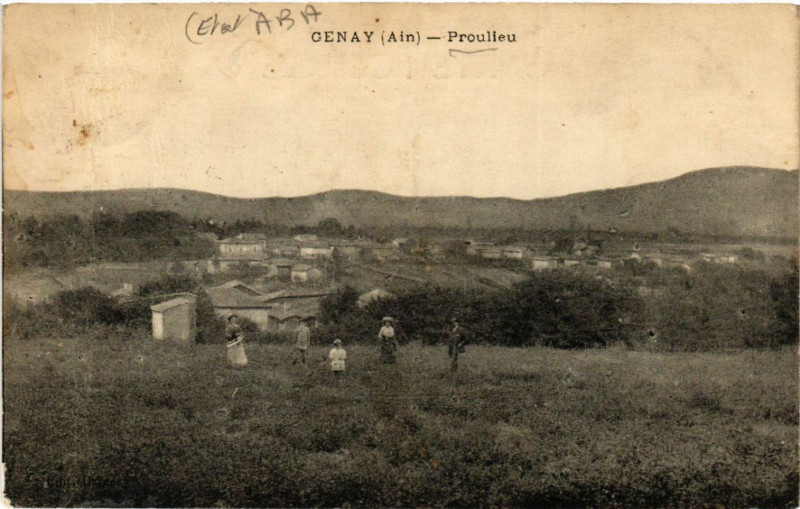 Carte postale ancienne Genay Proulieu