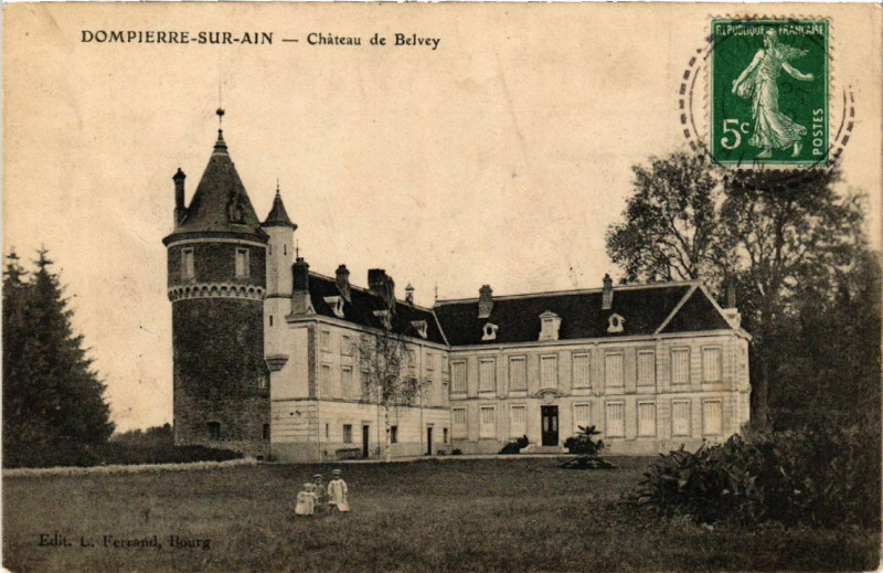 Carte postale ancienne Dompierre-sur-Ain Chateau de Belvey