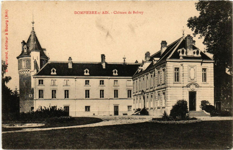 Carte postale ancienne Dompierre-sur-Ain Chateau de Belvey