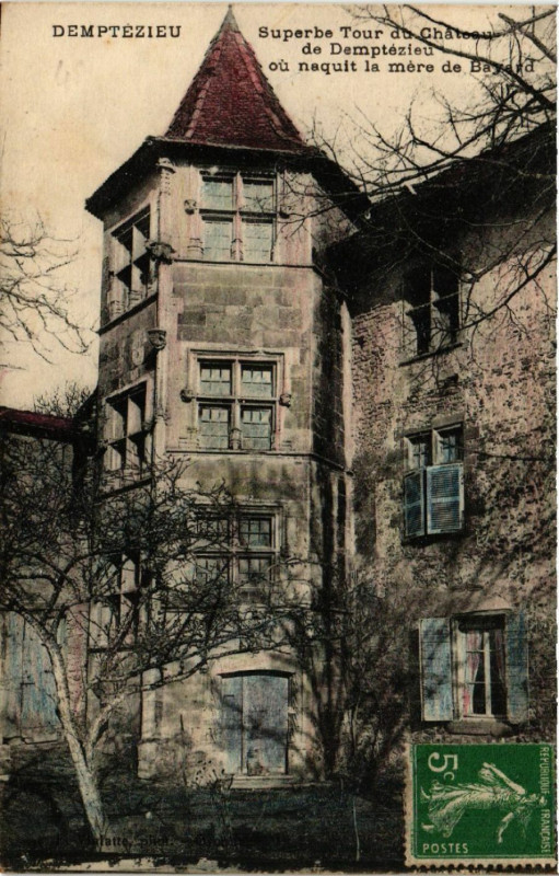 Carte postale ancienne Demptezieu Demptézieu Superbe Tour du Chateau de Demptezieu