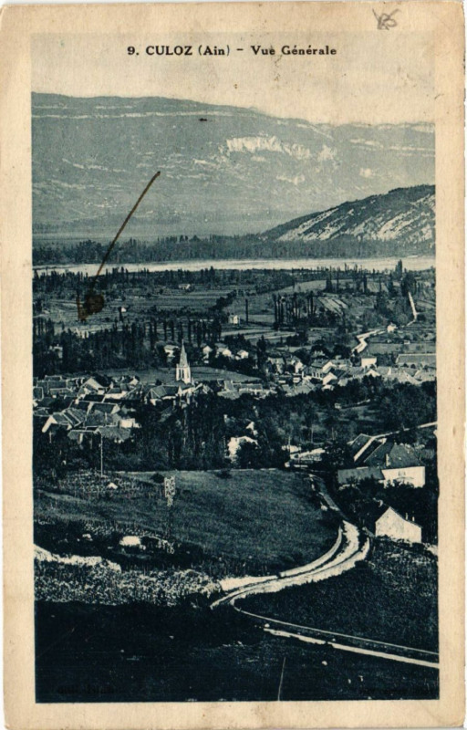 Carte postale ancienne Culoz Vue générale à Culoz