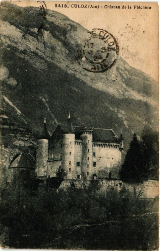 Carte postale ancienne Culoz Chateau de La Flechere à Culoz