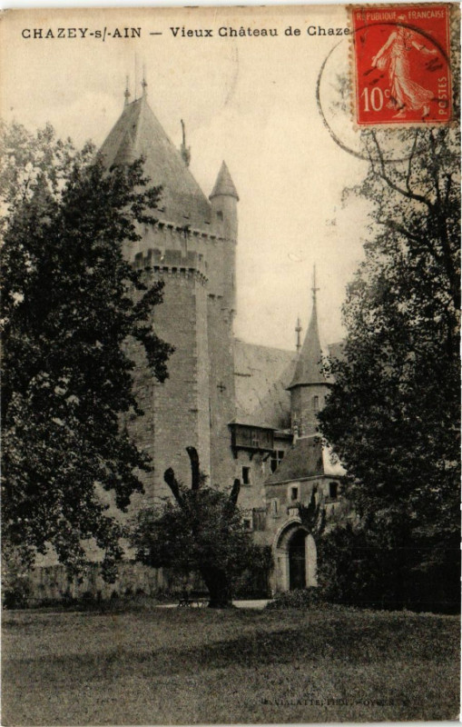 Carte postale ancienne Chazey-sur-Ain Vieux Chateau de Chazey à Chazey-sur-Ain