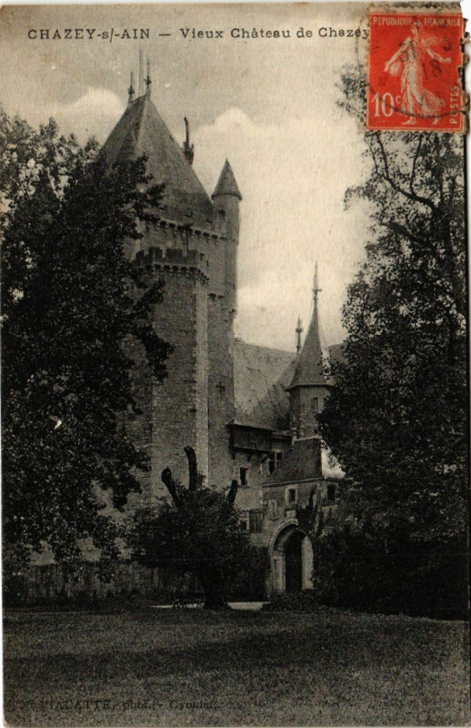 Carte postale ancienne Chazey-sur-Ain Vieux Chateau de Chazey à Chazey-sur-Ain