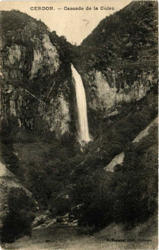 Carte postale ancienne Cerdon Cascade de la Culaz à Cerdon