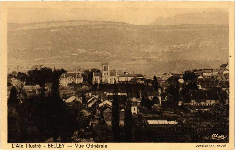 Carte postale ancienne Belley Vue générale à Belley