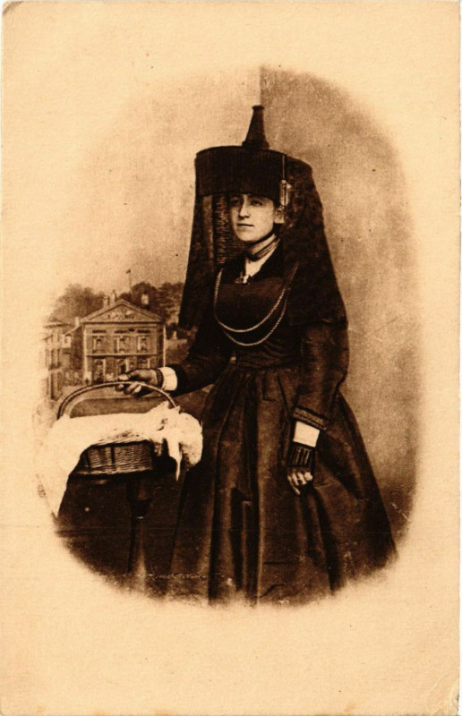 Carte postale ancienne Anciens Costumes Bressans Bressane Folklore Type
