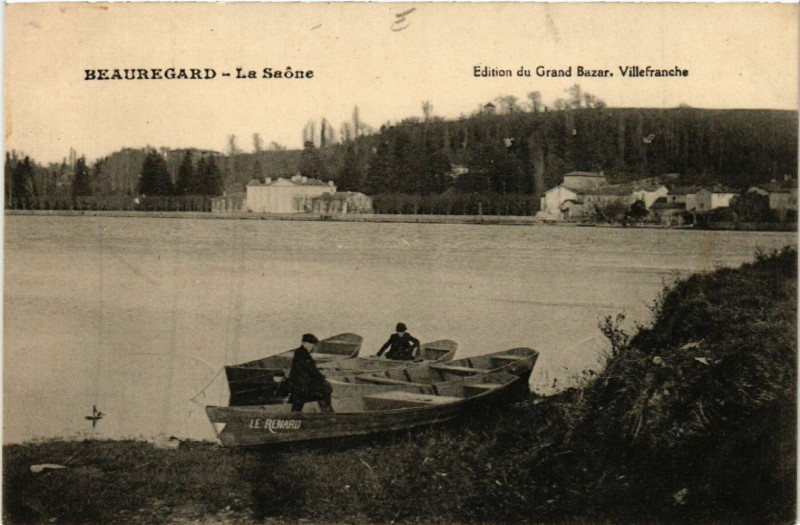 Carte postale ancienne Beauregard - La Saone à Beauregard